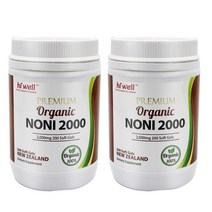 Hiwell [뉴질랜드 노니] 하이웰 프리미엄 오가닉 노니 2000mg 200캡슐 2개 (치약사은품증정)