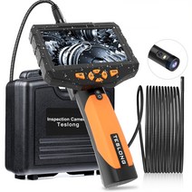 Teslong 듀얼렌즈 산업용 검사 내시경 카메라 5m 케이블, 1개, Orange