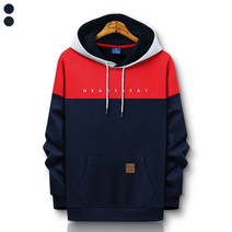 블루포스 남여공용 페어르 후드티(JJHTU5) 커플 후드티셔츠 배색 긴팔티셔츠 단체복 후드티