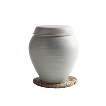 고백자 골 항아리 쌀독 3.5kg 소금항아리 현관소금