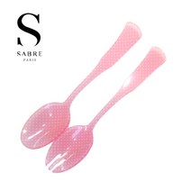 사브르 도트 샐러드서버 세트, 로즈핑크, 1개, 1개