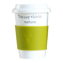 에코사랑 머그컵 320ml, 그린, 1개