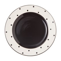 쉬즈데코 핸드페인팅 접시 원형 북유럽라인, Design2, 1개