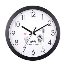 무소음 스위트러브 벽시계, 블랙