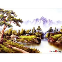 오메가 산수화 山水畵 500조각, 38 x 52cm, 500피스