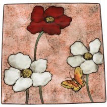 소담 정사각접시대 대, 핑크