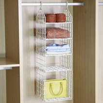 홈앤하우스 옷장 안 선반행거 세트, 1세트