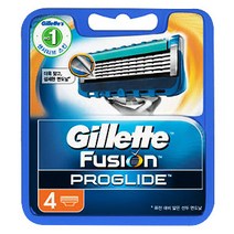 질레트 퓨전 프로글라이드 매뉴얼 면도날, 4개입, 1개