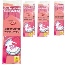 롯데 고무장갑 핑크, 6개