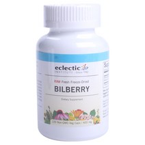 에클렉틱인스티튜트 로우 프레시 프리즈 드라이드 빌베리 400mg Non-GMO 베지 캡, 120개입, 1개