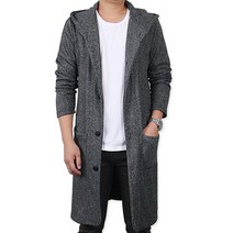 위앤드 남성용 네츄렬 후드 롱 긴팔 가디건