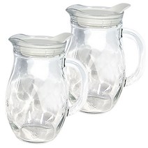 글라스락 플로라물병 1+1 유리물병 저그 물통 피쳐 냉장고물병, 화이트뚜껑(1+1)