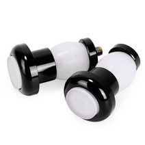 코아브 자전거 핸들바 캡 라이트 블랙, 2개