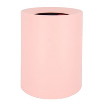 인블룸 인테리어 원형 휴지통 12L, 핑크, 1개