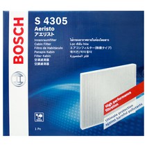 보쉬 차량용 프리미엄 에어컨 히터 필터, S4305, 1개