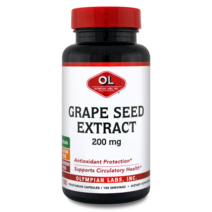 올림피안랩스 포도 씨 추출물 200mg 베지테리안 캡슐, 100개입, 1개