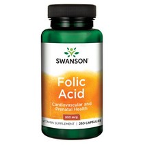 스완슨 엽산 800mcg 캡슐, 250개입, 1개