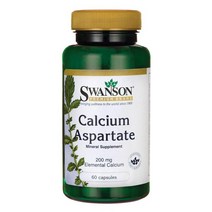 스완슨 칼슘 아스파르테이트 200mg 캡슐, 60개입, 1개