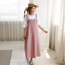 에베쏘 단추멜빵 임부복 원피스 3319