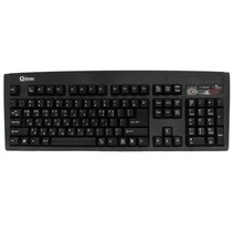 큐센 PS2 게이밍 키보드, 상세페이지 참조, 블랙, SEM-DT35
