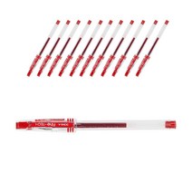 동아연필 중성펜 파인테크 0.5mm, 1타 12개입, 0.5mm/13-빨강