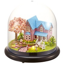프라임위너스 DIY 미니어처 하우스 키트 벚꽃하우스 키트, 혼합 색상