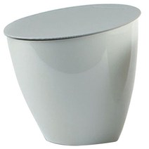 리버그린 라운드 데스크 휴지통, 그레이, 1개