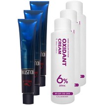 웰라 뉴콜레스톤 퍼펙트 퓨어컬러 염색제 80g + 산화제 100ml, 애쉬그레이 6/11, 3세트