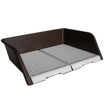 아가명가 대형견용 삼면 배변판 AMT-380, 브라운, 1