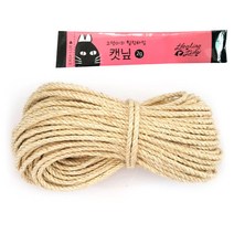 힐링타임 고양이 샤이잘 로프 40 m NH-243 + 그루루 캣닢가루, 혼합 색상, 1세트