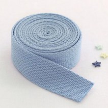 선샤인 면 웨이빙 끈 25 mm, 스카이 블루, 2개입