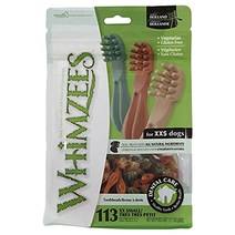 Whimzees 밸류백 칫솔 강아지껌 XXS, 덴탈, 1개