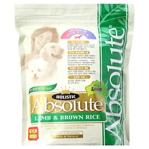 앱솔루트 홀리스틱 램 앤 브라운 라이스 전연령 애견 사료 작은입자, 1.2kg, 1개, 양