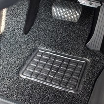 순수카매트 확장형 코일 카매트 올블랙 현대, 그랜저TG 2006년 4월~2010년(3p)