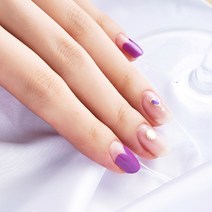 넬로 팔레트 젤 네일 스티커, 러블리바이올렛, 1세트