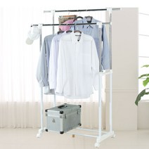 리벤스 더블 이동식 2단 행거, 화이트