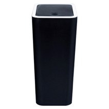 홈스웰 ONE BIN 원터치 인테리어 휴지통 8L, 블랙, 1개
