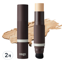 OBge 내추럴 커버 파운데이션 SPF50+ PA++++ 13g, 2호 베이지, 2개