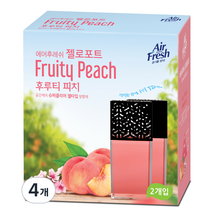 에어후레쉬 젤로포트 방향제, 120g, 4개, 후루티 피치