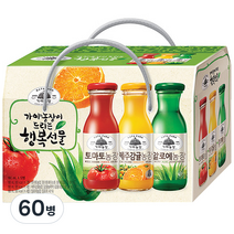 가야농장 행복음료 3종 선물세트, 180ml, 60병