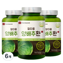 참다움 양배추환, 6개, 120g