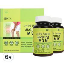 종근당 프리미엄 엠에스엠 관절케어 MSM, 120정, 6개