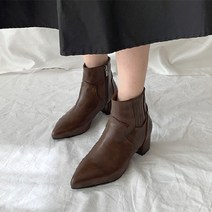 설링 뾰족코 웨스턴 앵클부츠