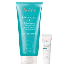 아벤느 클리낭스 약산성 클렌징 젤 200ml + 클리낭스 파워 컨트롤 세럼 5ml, 1세트