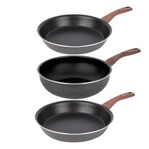 매직쉐프 IH 인덕션 시그니처 하드아노다이징 후라이팬 3종 세트, 혼합 색상, 후라이팬 28cm + 30cm + 궁중팬 28cm