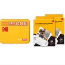 [코닥미니샷레트로앨범] 코닥 미니 3 레트로 번들 휴대용 포토프린터 카트리지 60p yellow, P300