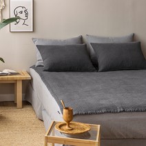 마틸라 이브정원 피그먼트 이불겸패드 스프레드, 차콜