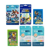 아텍스 헬로카봇 썸머 패치 18p + 썸머밴드 2p + 키즈밴드 표준형 16p + 혼합형 16p + 메디랩 겔밴드 18p x 2개, 1세트