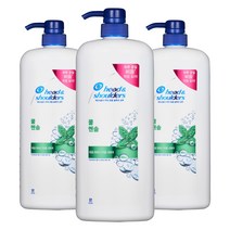헤드앤숄더 쿨 멘솔 샴푸, 1200ml, 3개