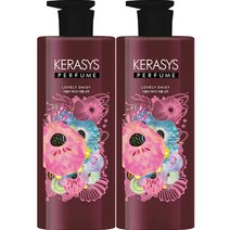 도매365 러블리데이지 샴푸 케라시스 퍼퓸 일반샴푸, 600ml, 2개